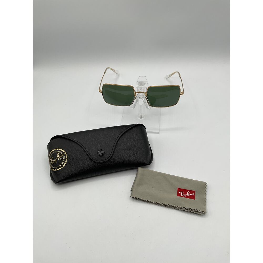 Ray Ban Rectangle RB 1969 Sunglasses- Gold